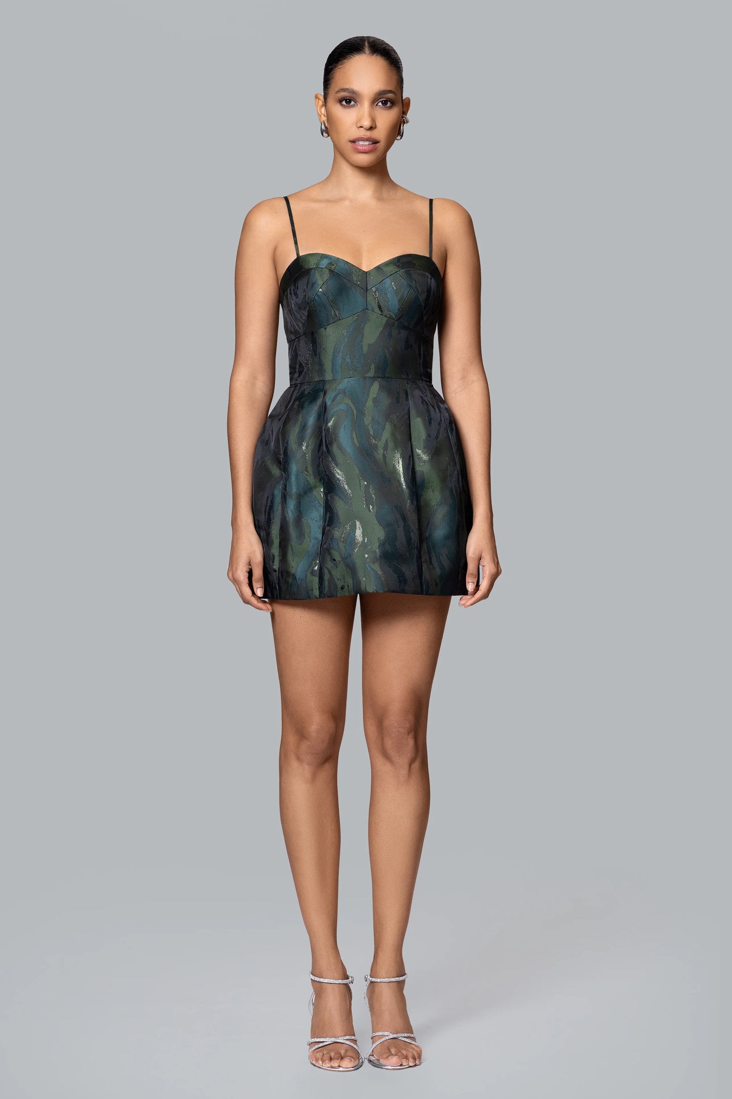 GHRAIL "Charlotte" Jacquard Mini Dress