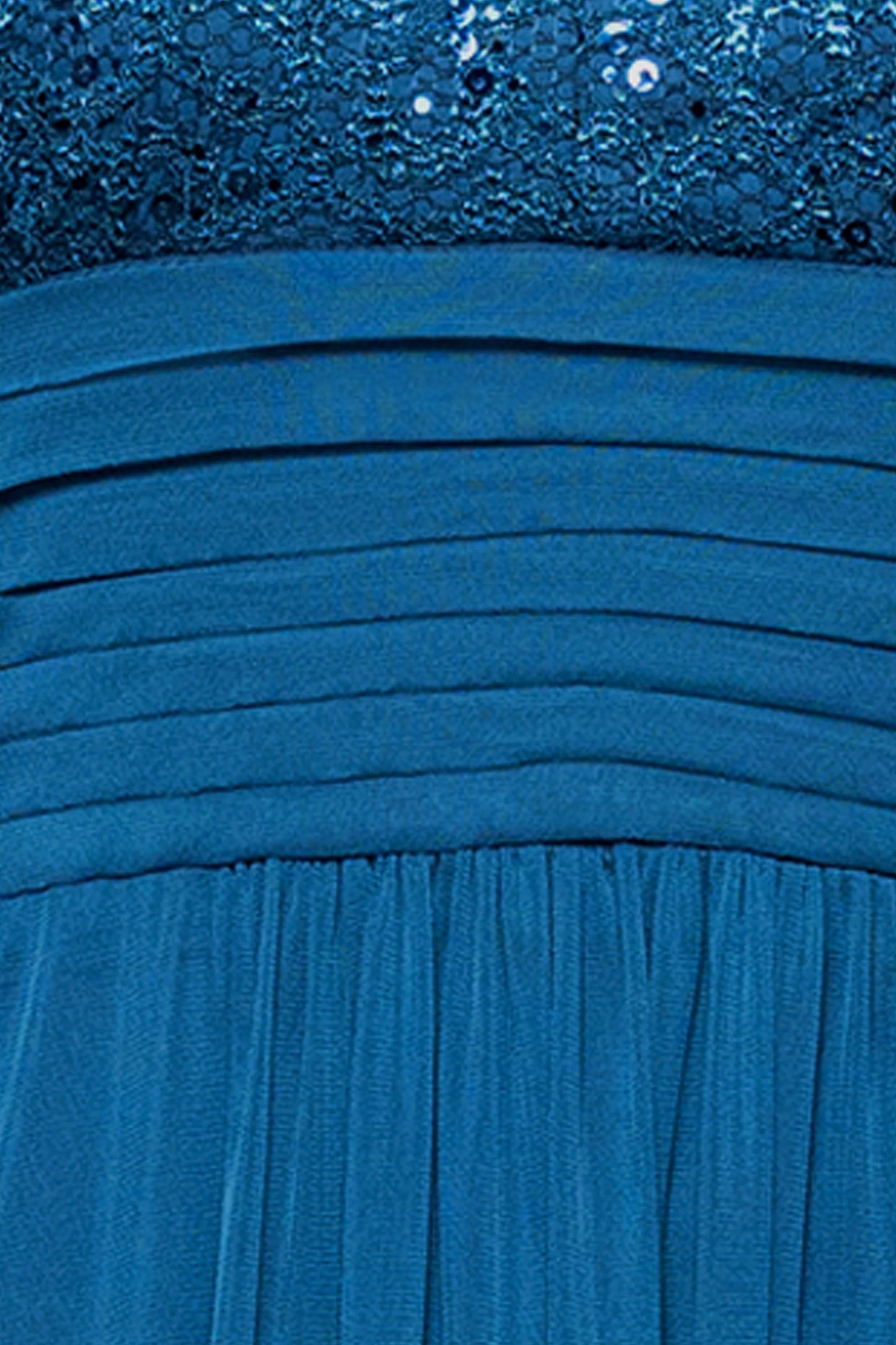 Petite "Selena" Jersey and Lace Halter Keyhole Neck Floor Length Dress