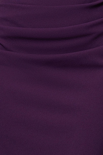 "Jordan" Short Scuba Crape Draped Back Dress
