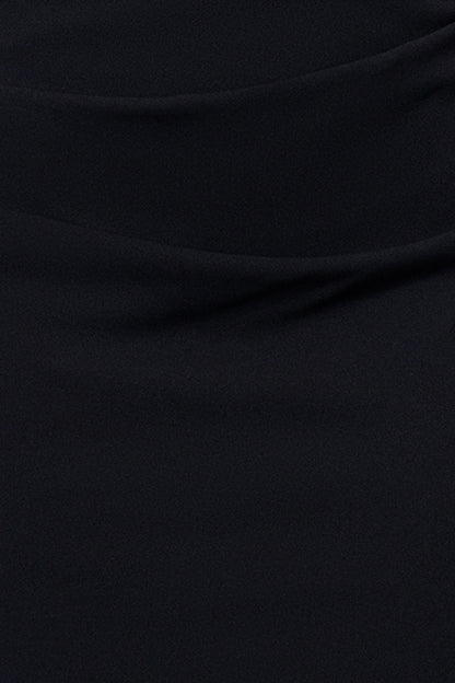 "Jordan" Short Scuba Crepe Draped Back Dress