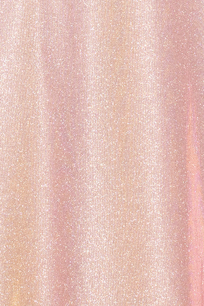 Plus "Kendra" Galaxy Glitter Off the Shoulder Floor Length Gown