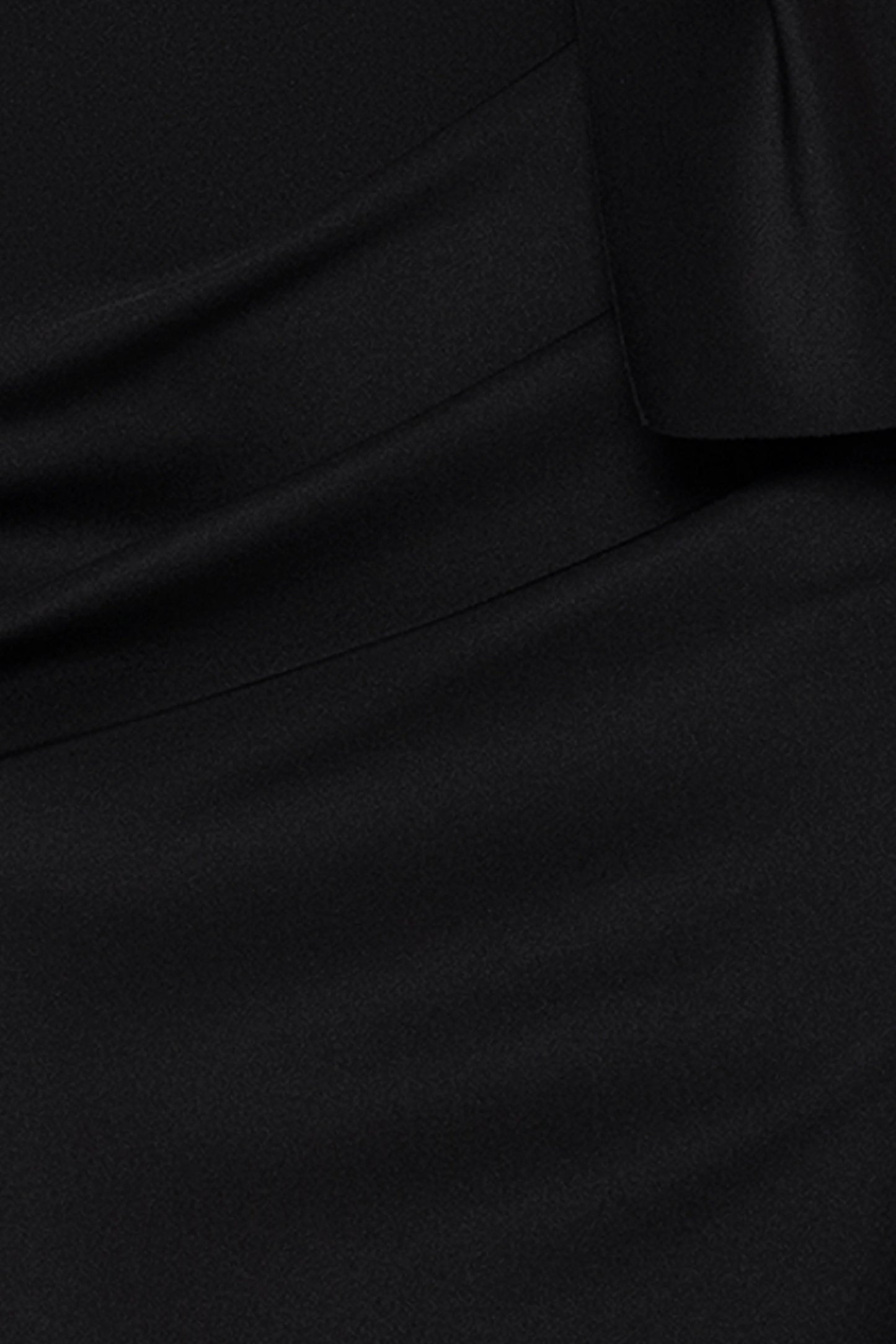 "Ruth" Techno Scuba Sleeveless V-Neck Ruffle Floor Length Dress
