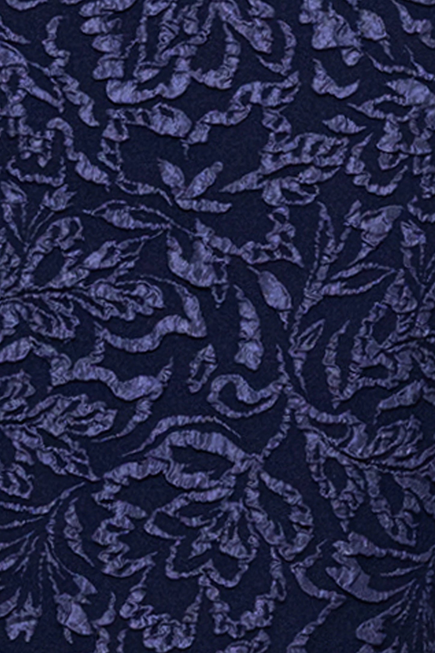 "Elise" Jacquard Knee Length Ruffle Square Neck Dress