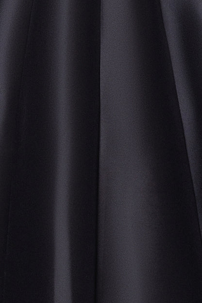"Kate" Long Mikado Satin Strapless Dress
