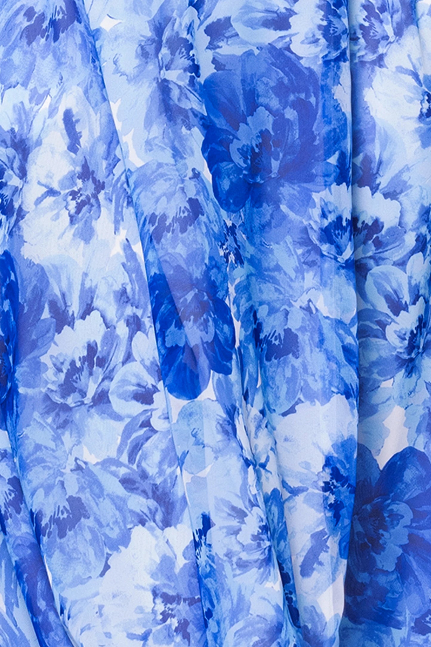 "Jaime" Print Chiffon V-Neck Floor Length Dress